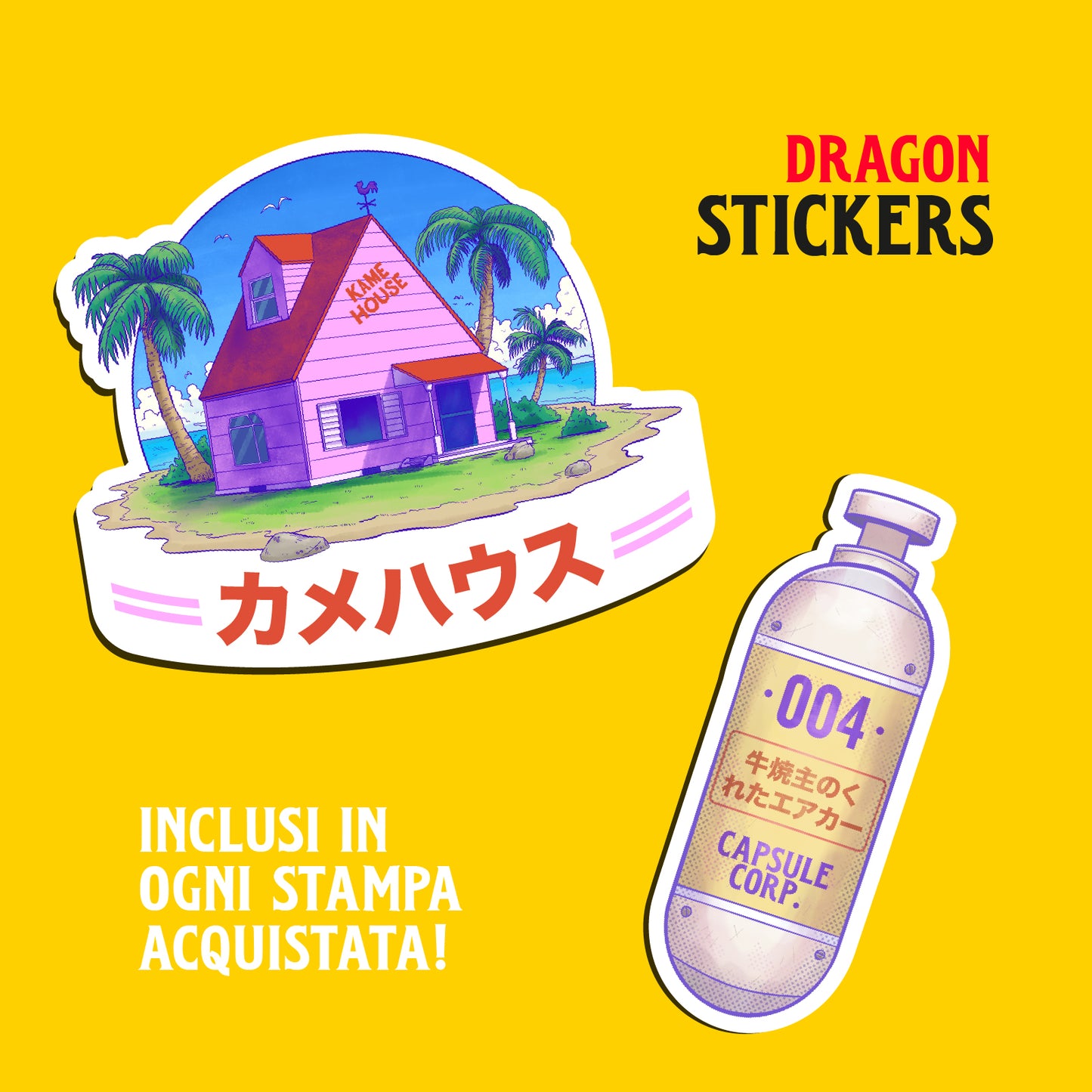 "Dragon" poster & stickers