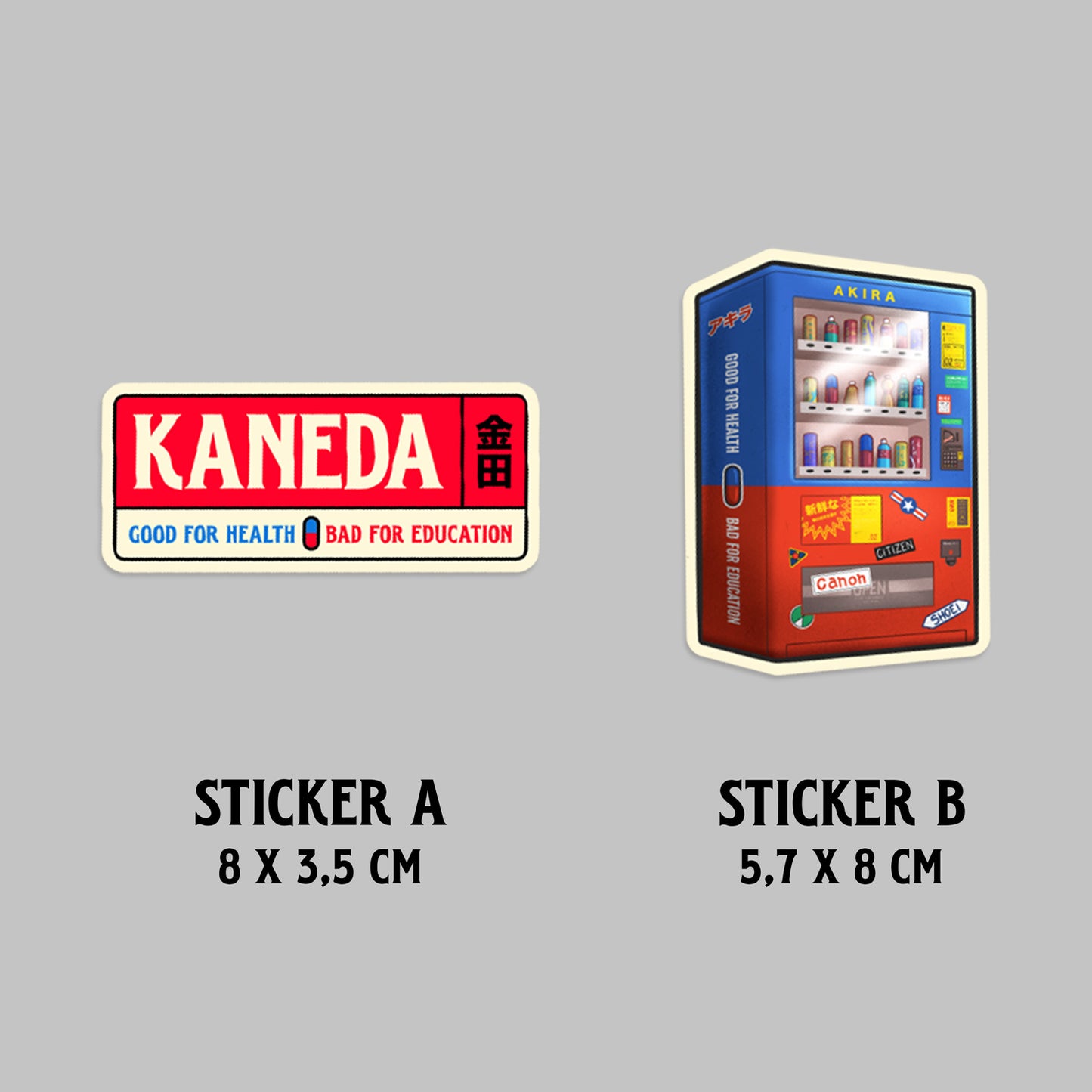 "Kaneda" poster & stickers