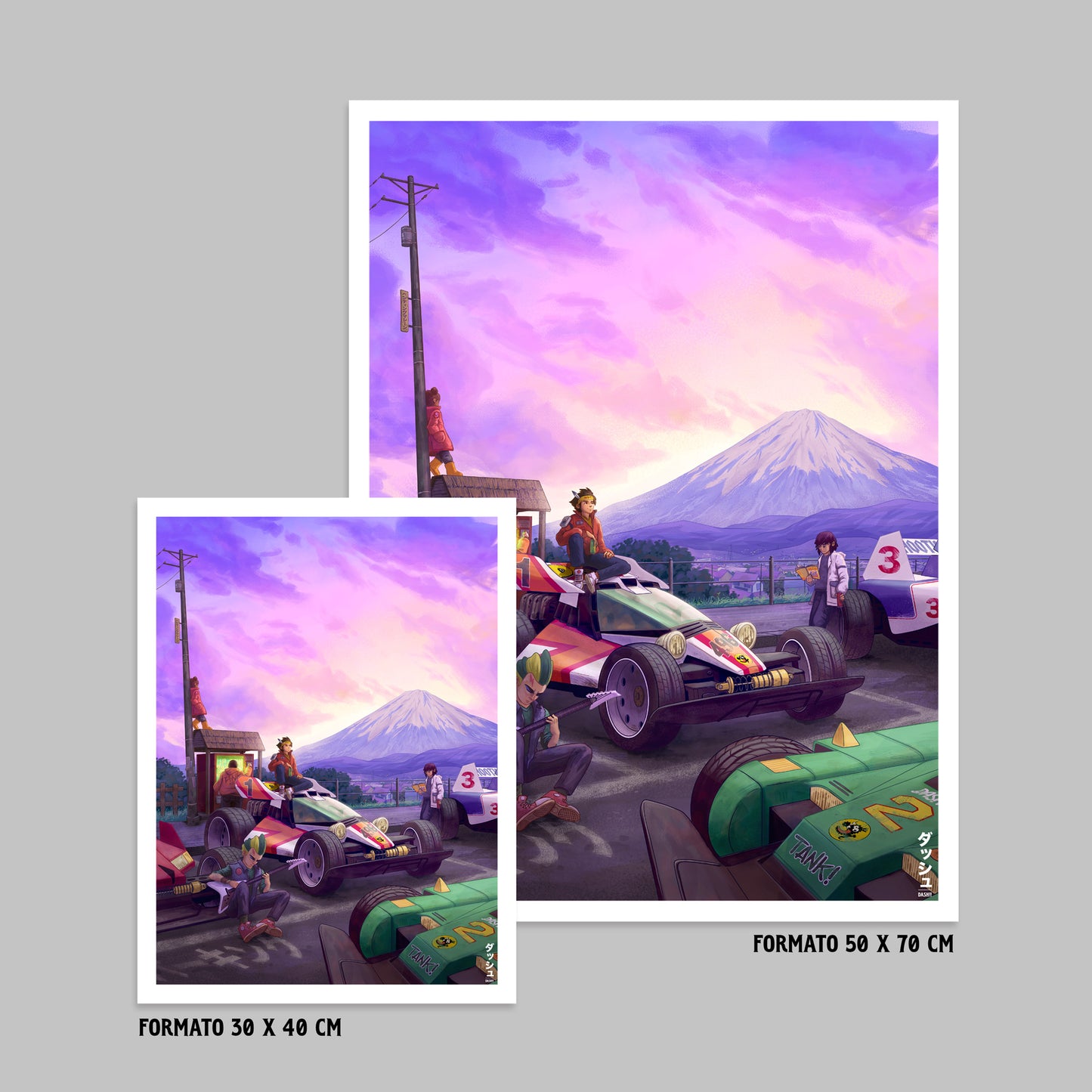 "Dash" poster & stickers