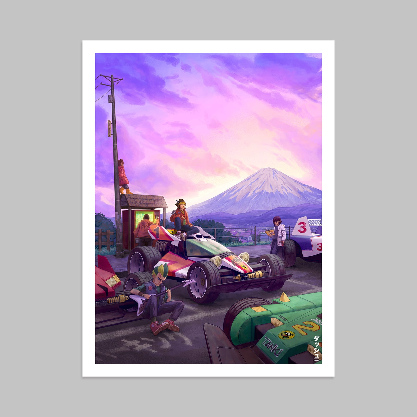 "Dash" poster & stickers