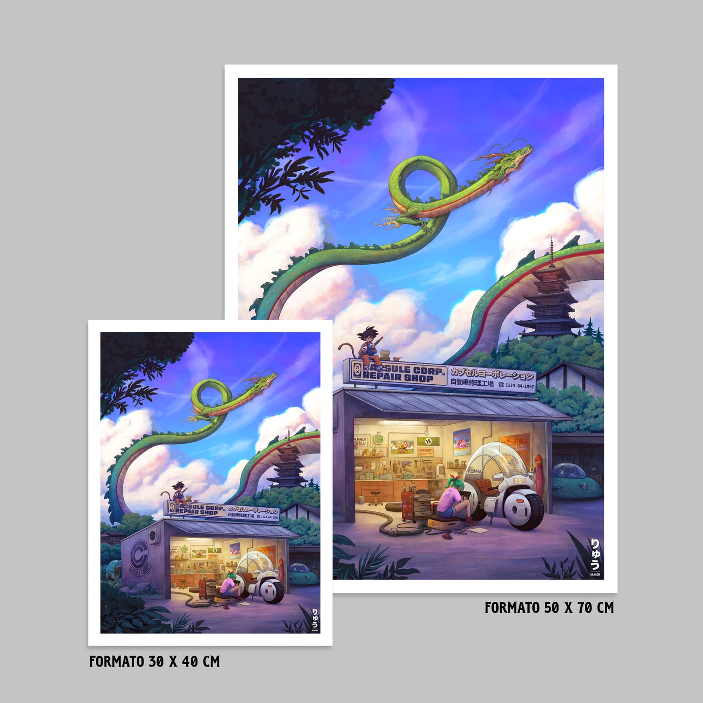"Dragon" poster & stickers