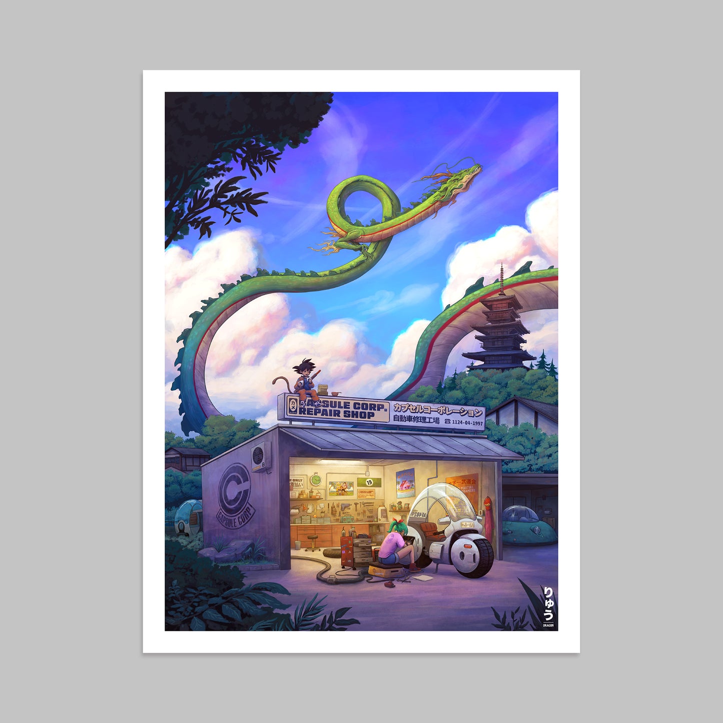"Dragon" poster & stickers