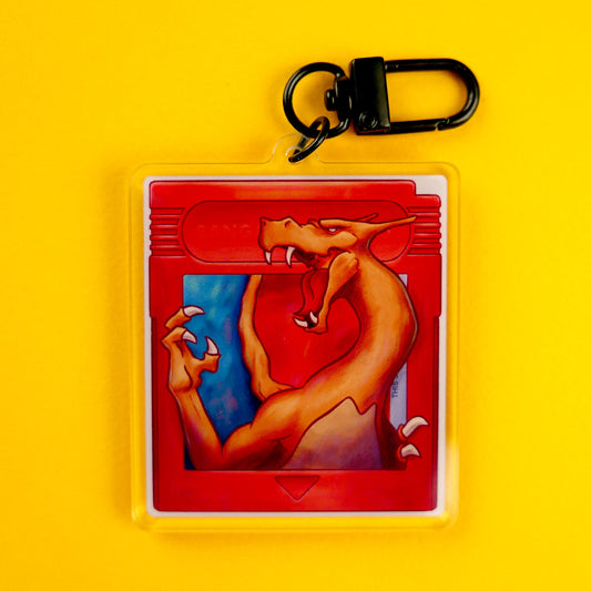 "Red & Blue" Keychain & Sticker