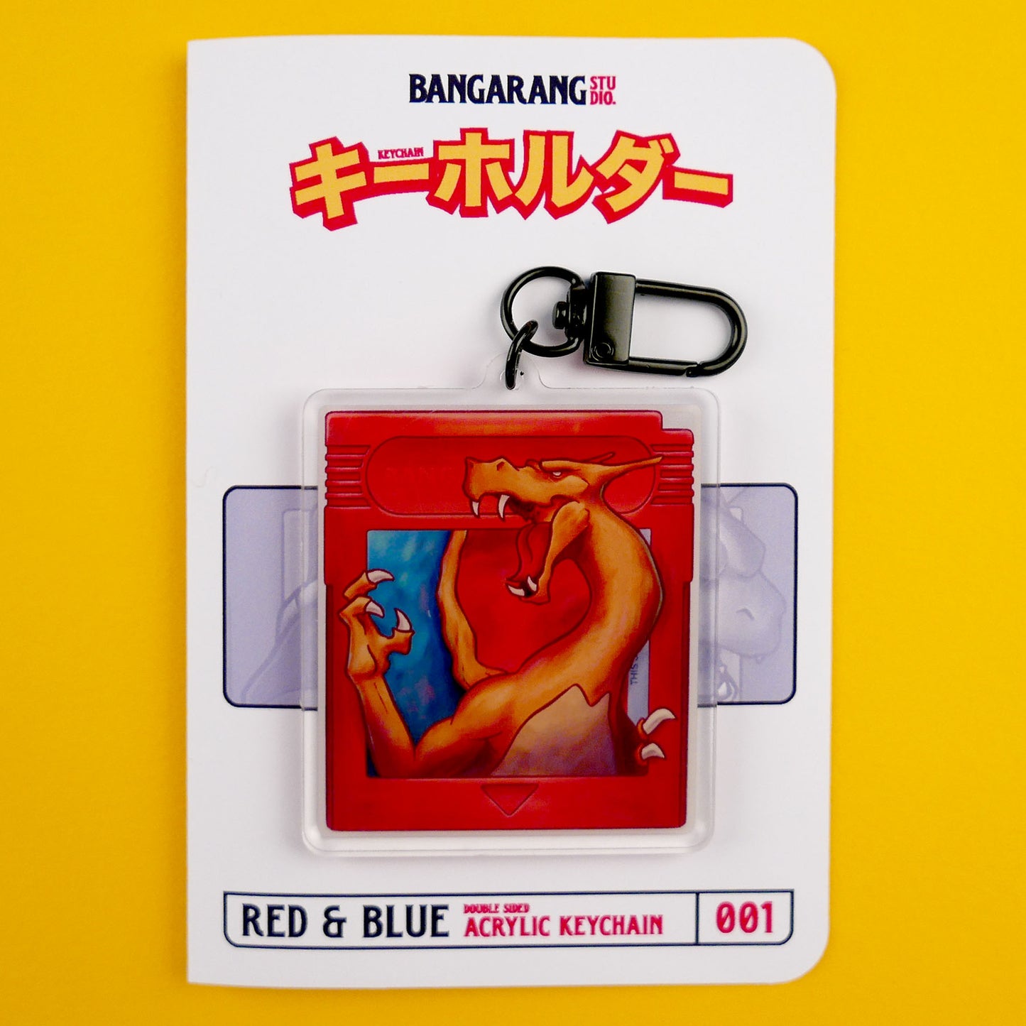 "Red & Blue" Keychain & Sticker