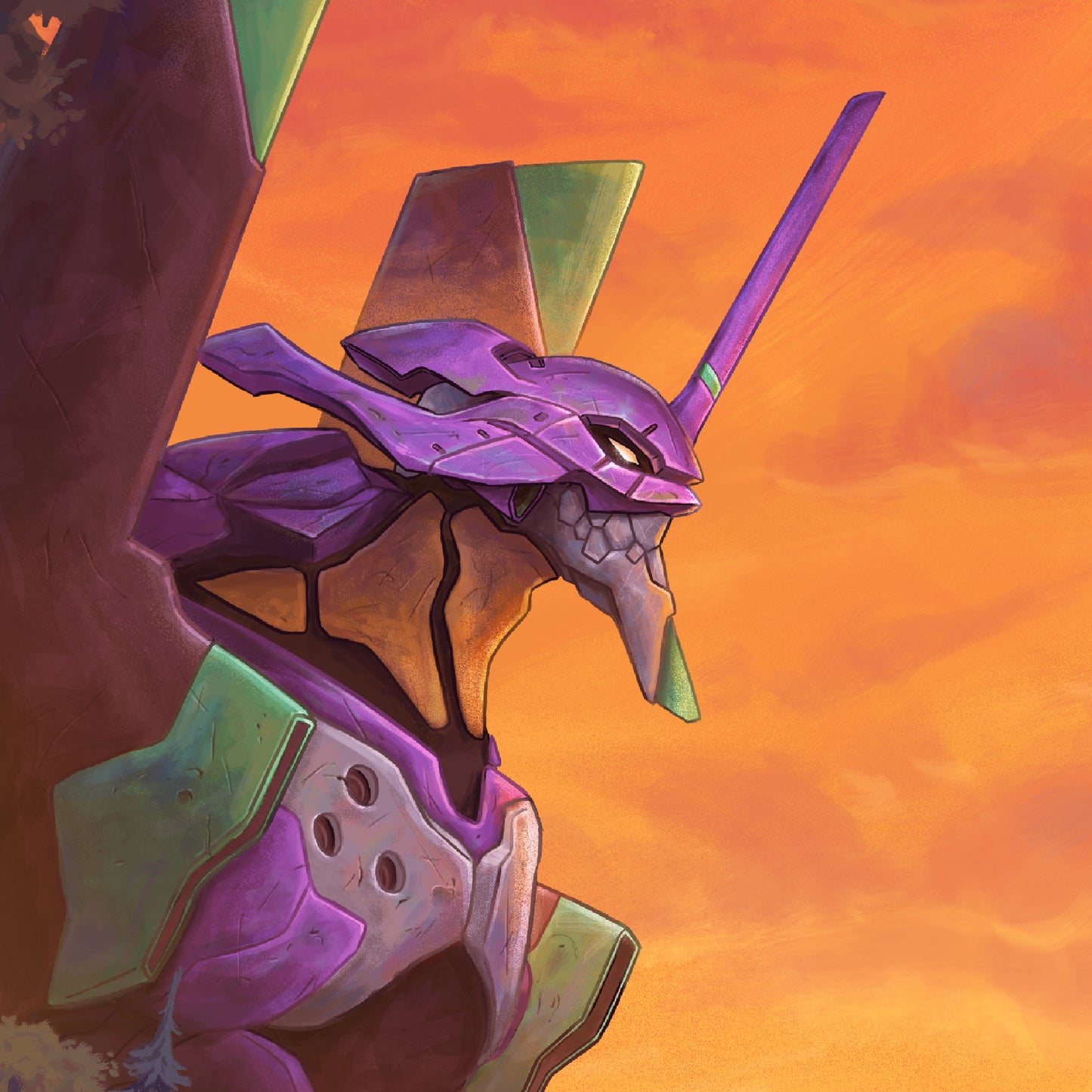"Unit-01" poster & stickers